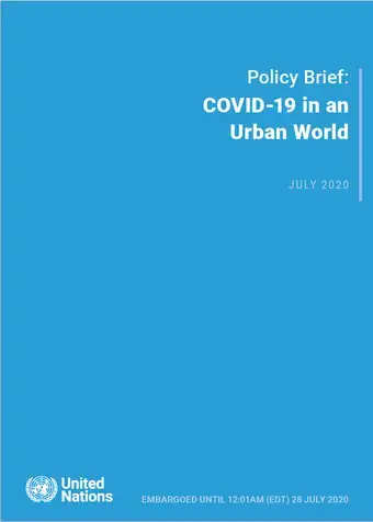 Policy Brief: COVID-19 in an Urban World - cover