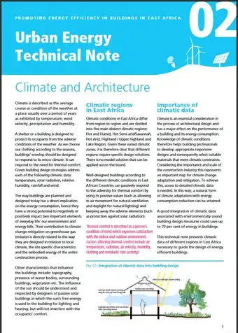 Urban Energy Technical Note 02: Climate and Architecture - cover