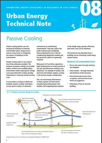 Urban Energy Technical Note 08: Passive Cooling