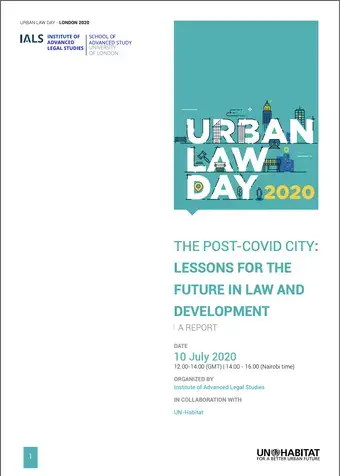 Urban Law Day 2020 Report - cover