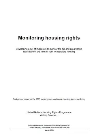 Monitoring housing rights