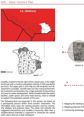 Urban Development Initiative (UrDI) For the Canaan Area of Port-Au-Prince, Neighbourhood Plan: Onaville, 2016