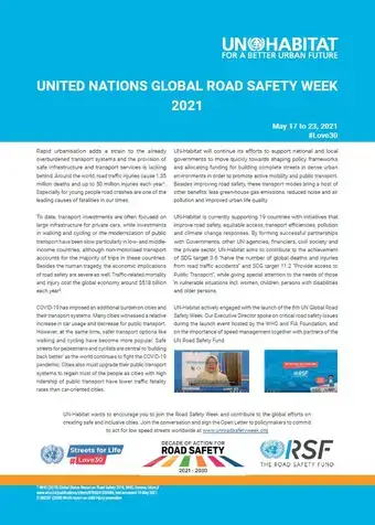 United Nations Global Road Safety Week 2021 