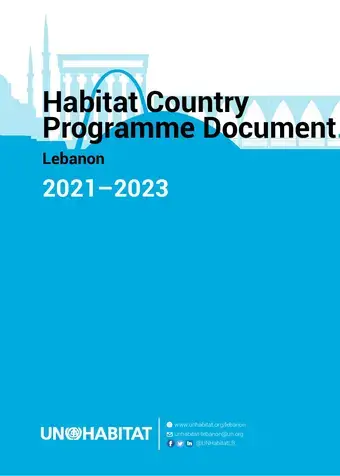 Habitat Country Programme Document Lebanon 2021 – 2023