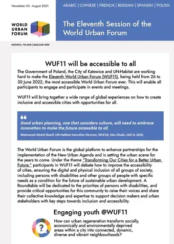 World Urban Forum 11 Newletter Vol. 3