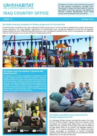 UN-Habitat Iraq Newsletter – October 2021 