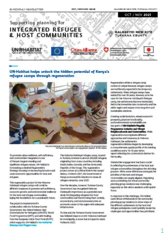 Supporting Planning for Integrated Refugee and Host Communities.- October-November Issue