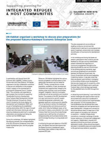Supporting Planning for Integrated Refugee and Host Communities.- December-January Issue 
