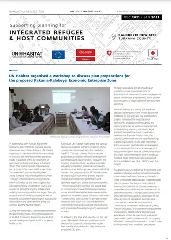 Supporting Planning for Integrated Refugee and Host Communities.- December-January Issue
