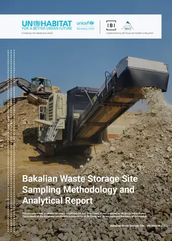 Bakalian Waste Storage Site Sampling Methodology and Analytical Report