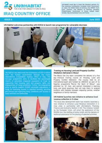 UN-Habitat Iraq Newsletter – June 2022