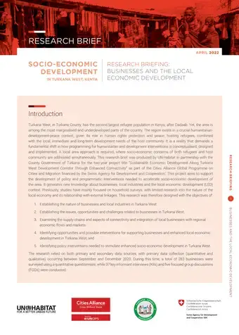 Research Briefing Vol 2: Businesses and Local Economic Development in Turkana West, Kenya
