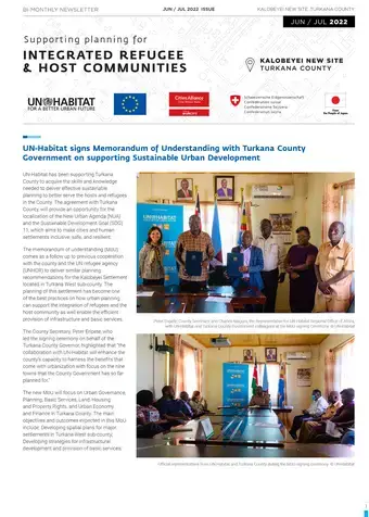 Supporting Planning for Integrated Refugee and Host Communities. - June-July Issue