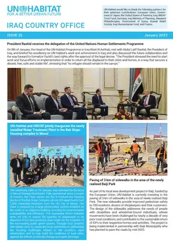 UN-Habitat Iraq Newsletter – January 2023 (English)