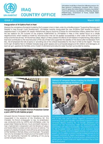 UN-Habitat Iraq Newsletter – March 2023 (English)