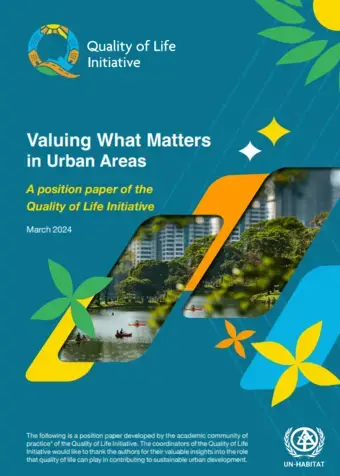 Valuing What Matters in Urban Areas - A position paper of the Quality of Life Initiative