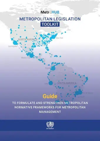 ​​Metropolitan Legislation Toolkit: Guide to Formulate and Strengthen Metropolitan Normative Frameworks for Metropolitan Management cover