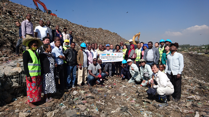 Safe Management landfill in Addis Ababa
