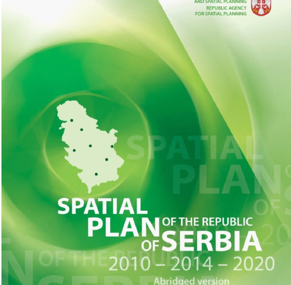 book cover of Serbia's National SPatial plan