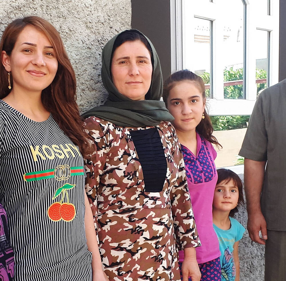 Hazem and his family, Sinjar, Northern Iraq, July 2019