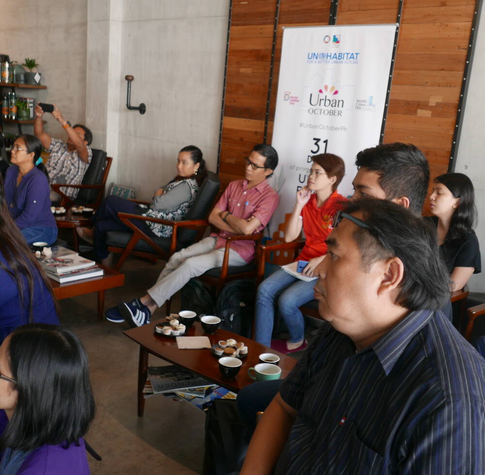 Community members, NGO representatives, and other urban actors attended the first 'Urban Conversations Over Coffee' about turning waste to wealth.