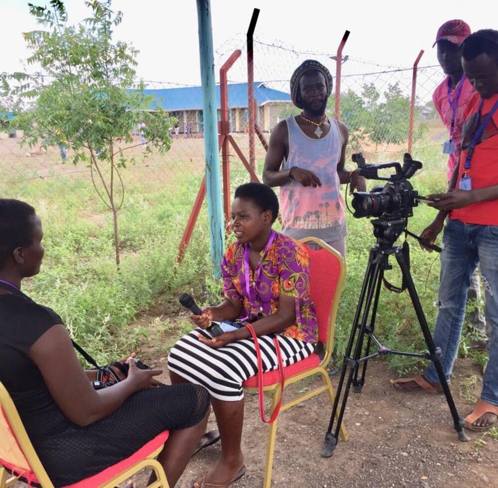 Photography students from both the host community and the refugees camp from Kalobeyei settlement taking part in a Photography & Video workshops in Kalobeyei, Turkana, Kenya 2019