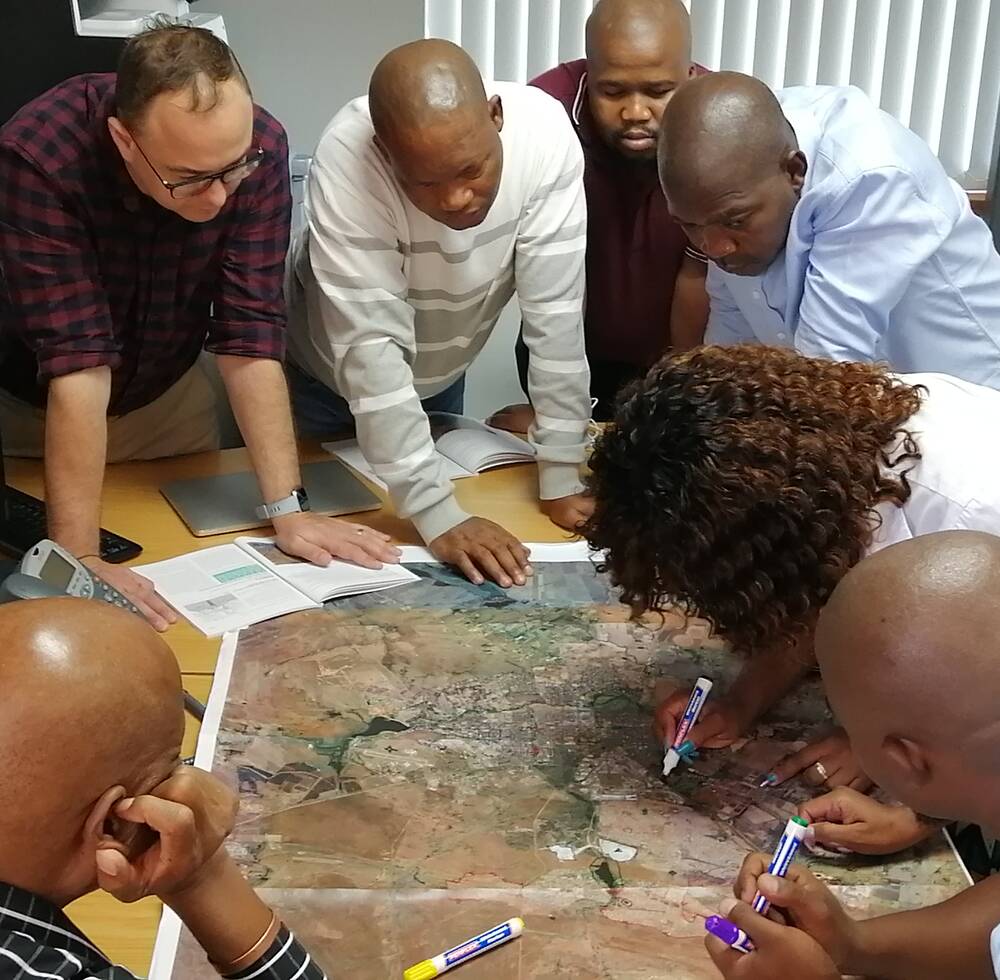 Participatory mapping exercise simulation