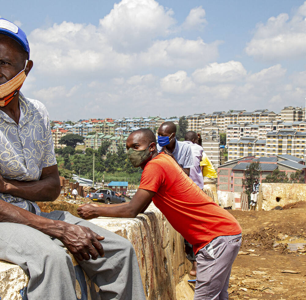 Kenya, Nairobi, Kibera COVID19 prevention in slums
