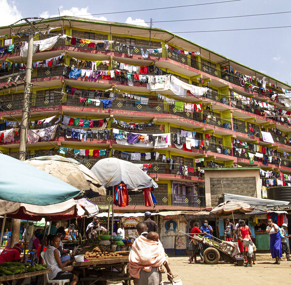 Kenya, Nairobi, Mathare. COVID19 prevention in slums