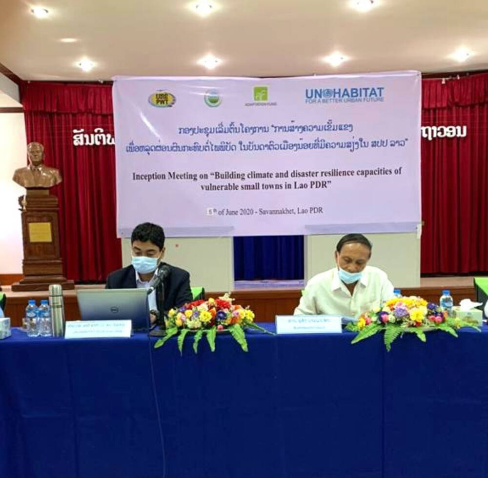 The Inception meeting of the ‘Building climate and disaster resilience capacities of vulnerable small towns in Lao PDR’ project 5 June 2020