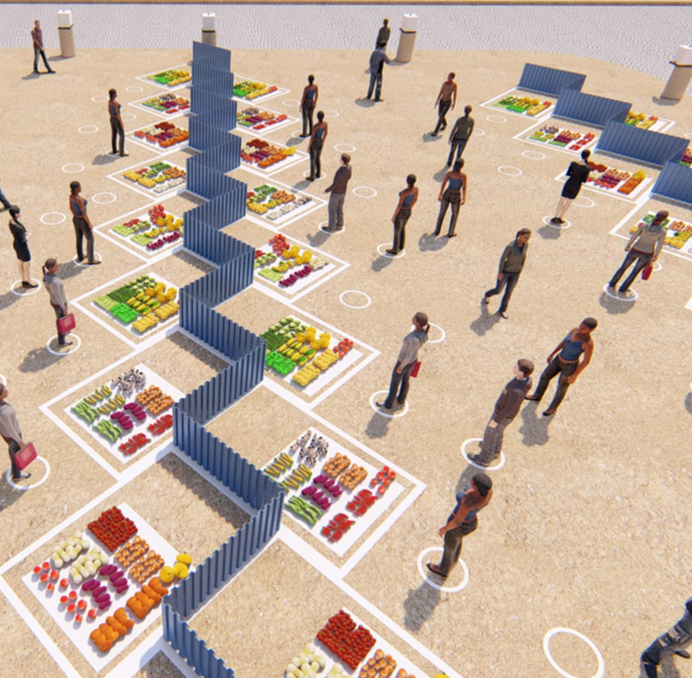 The proposal for the layout of the markets in Ethiopia drawn up by UN-Habitat planners