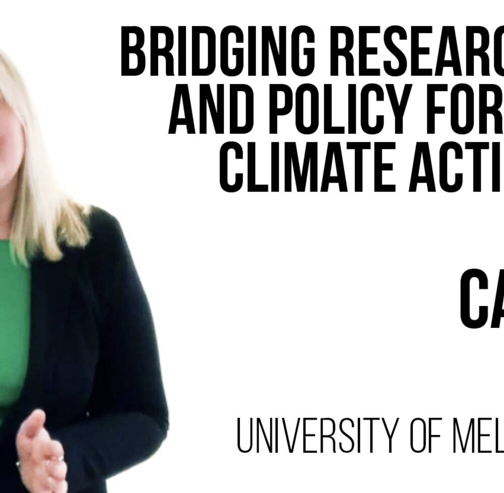 Fifth Global Urban Lecture 2020 - Bridging Research and Policy for Climate Action