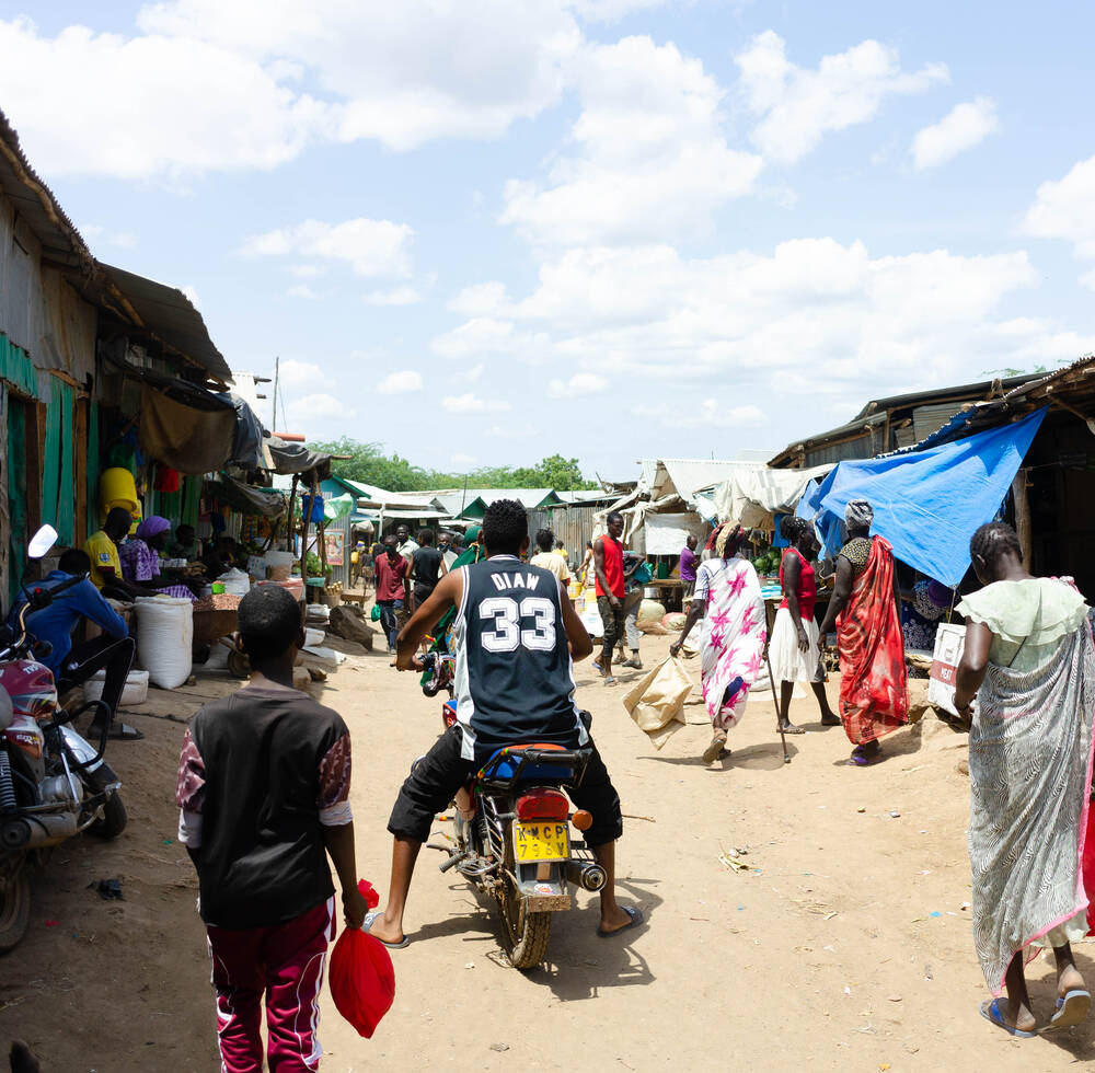 Marketplace in Kakuma refugee camp