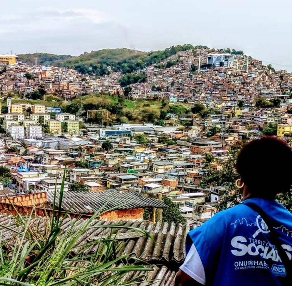 UN-Habitat's field agent at Complexo Do Alemão Slum, Rio de Janeiro before starting the search for vulnerable families in 2019