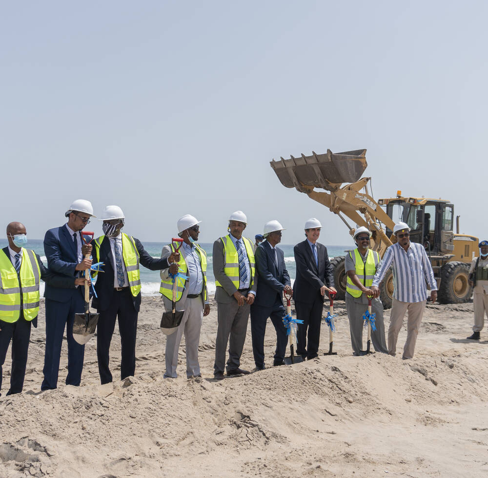 Somaliland Berbera beachfront groundbreaking May 2021