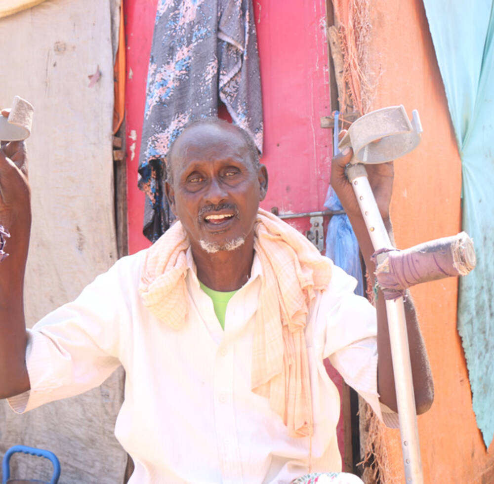 EU cash transfer supports unemployed father injured in Mogadishu blast