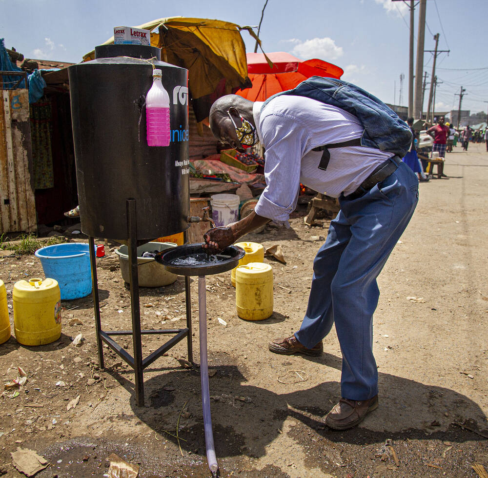 Kenya, Nairobi, Mathare, COVID19 prevention in slums.