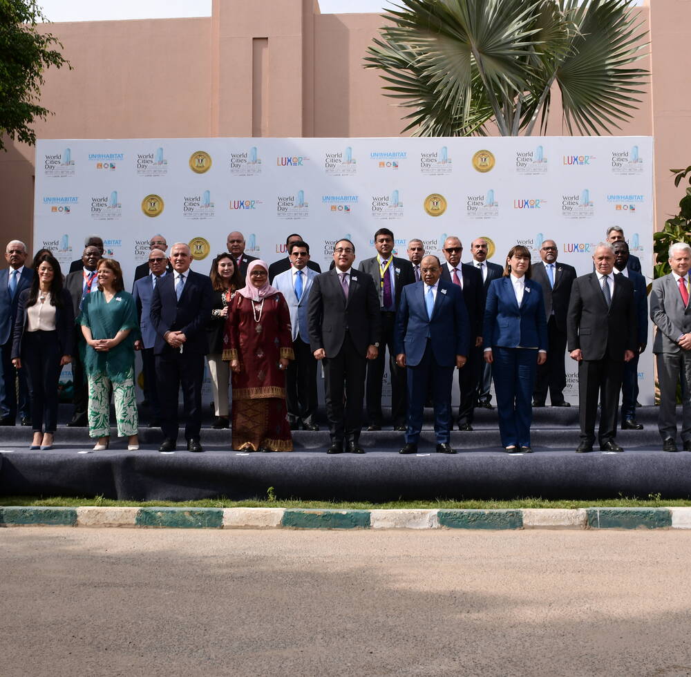 Group Photo, high-level officials celebrating World Cities Day, Luxor 2021 ©UN-Habitat