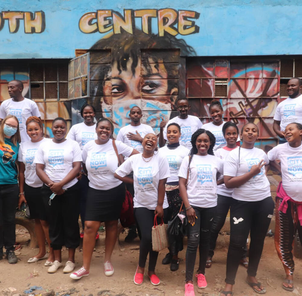 Youth at Nairobi’s biggest informal settlement engage in UN-Habitat’s The City We Need Now! campaign
