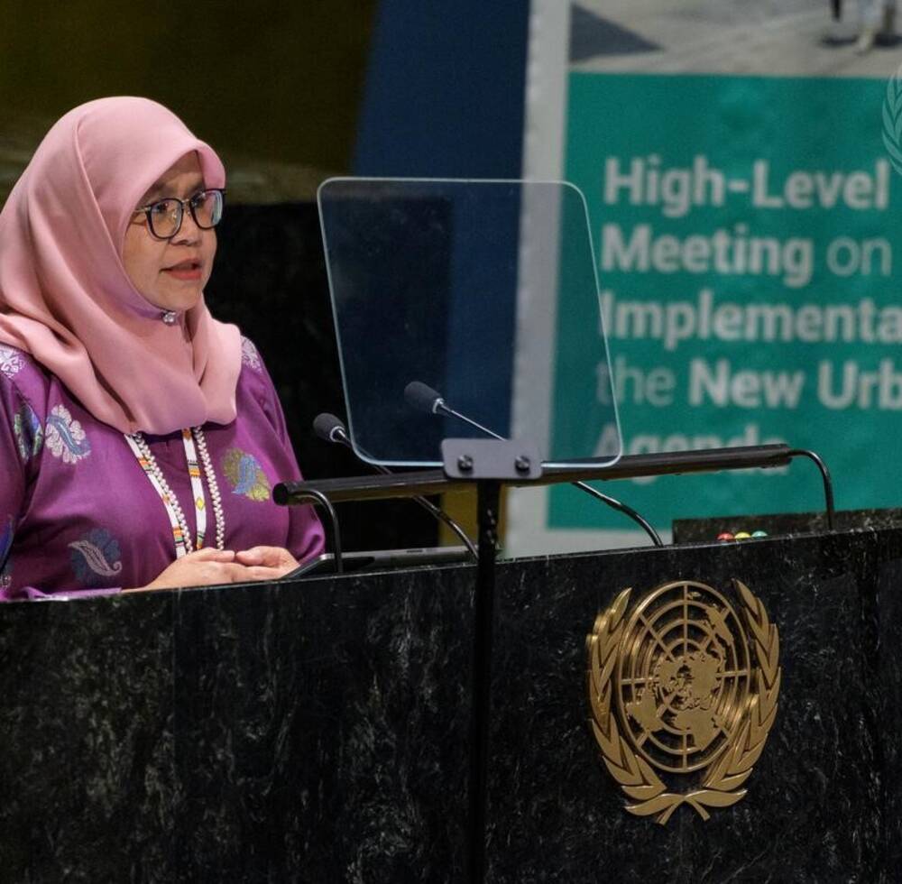 Executive Director of UN-Habitat speaks at the UN General Assembly High-Level Meeting
