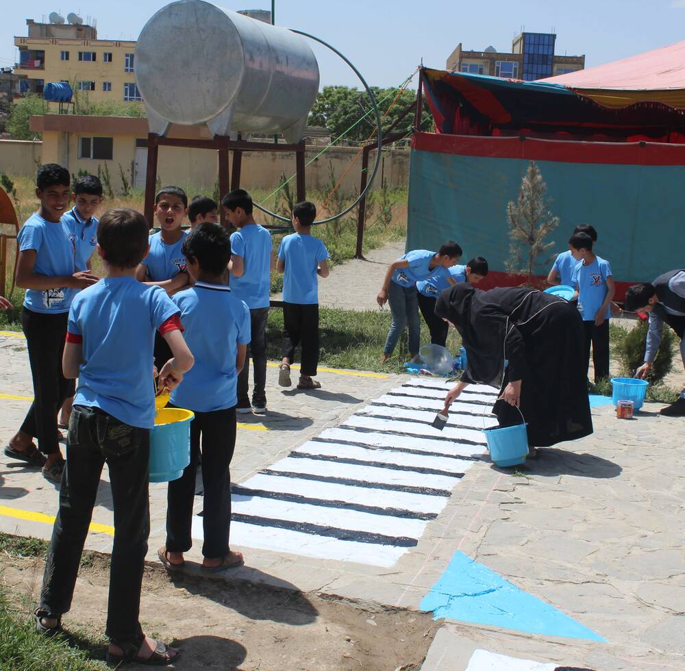 Road safety week campaign at Zahra High School