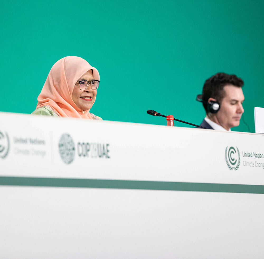 Ms. Maimunah Mohd Sharif, Under-Secretary-General and Executive Director of UN-Habitat speaks during the UN Climate Change Conference COP28 at Expo City Dubai, United Arab Emirates [Dean Alexander]