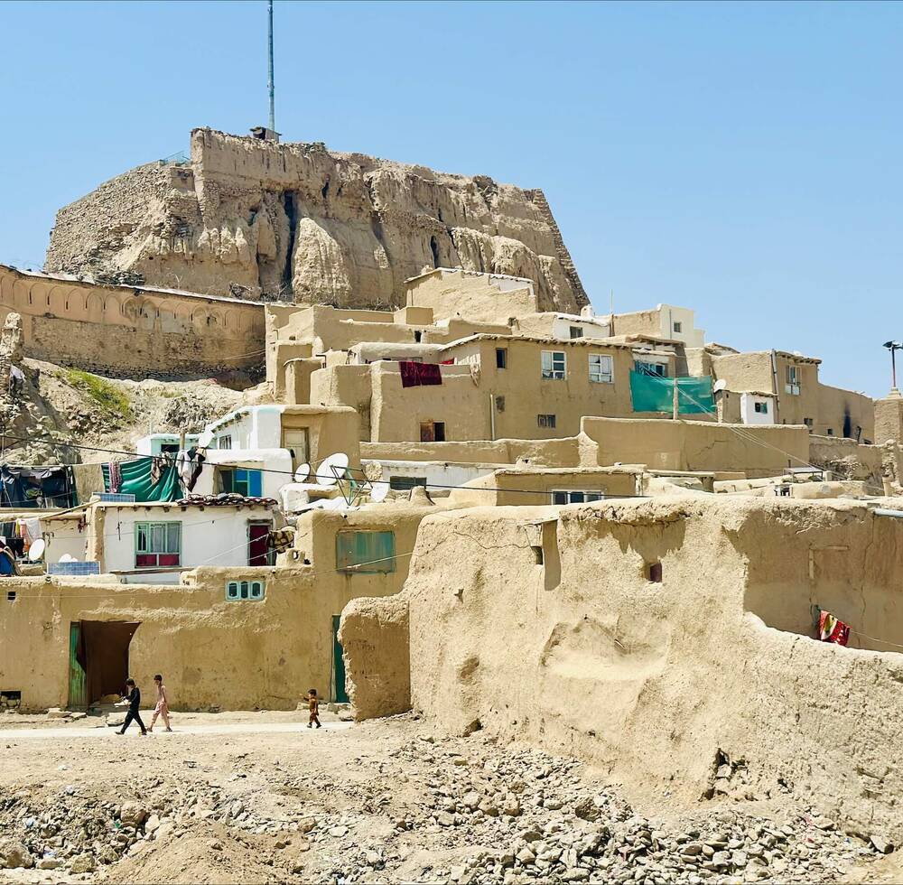 View of Gardez city where people living in informal settlements