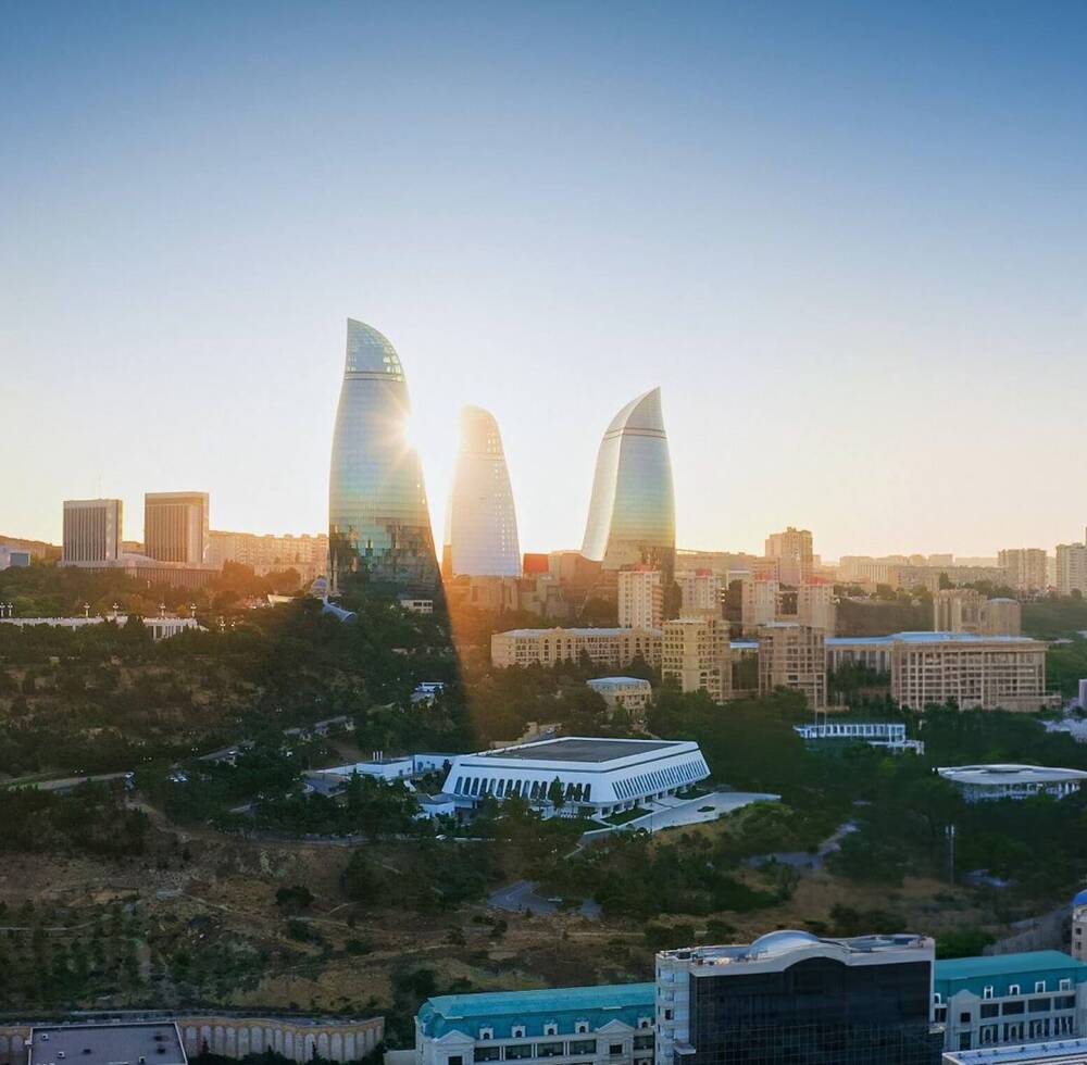 Panoramic view of Baku city