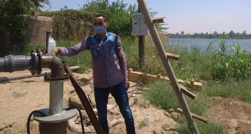 Water quality testing from test well in  Abu Tig, Assiut, July 2020