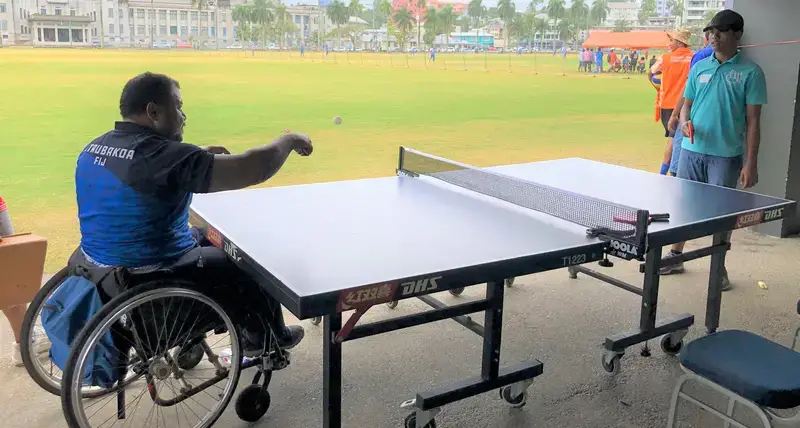 Inclusive sports - table tennis at World Cities Day event in Fiji