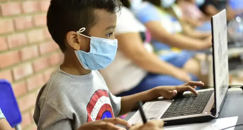 Child working in block by block workshop