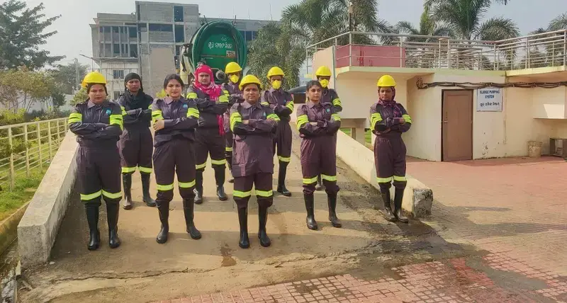 Women leading sanitation management in India