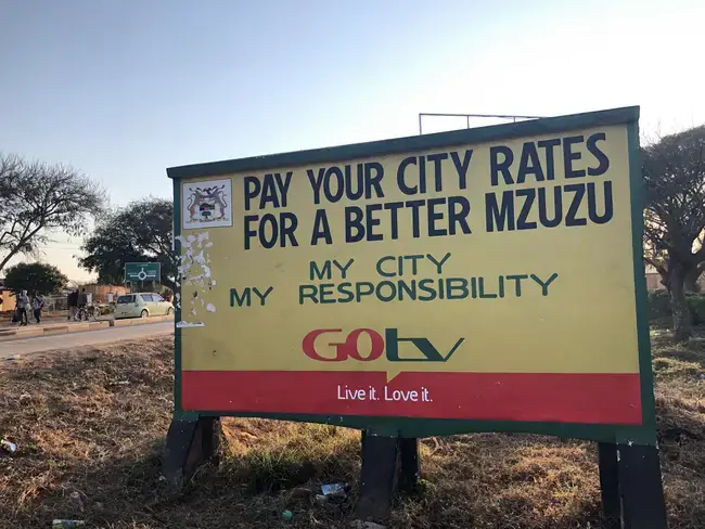 Poster in Mzuzu, Malawi