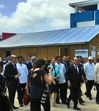 French President visits Guiuan
